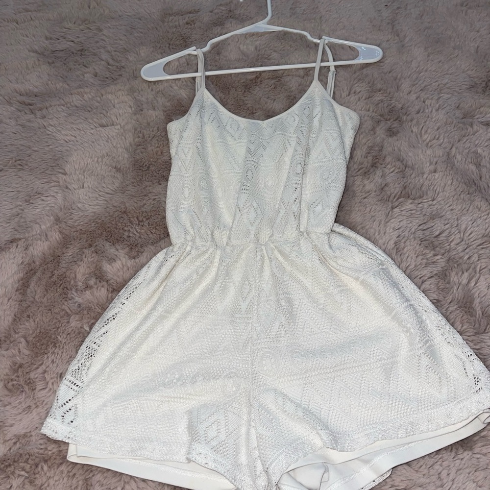White Lace Romper